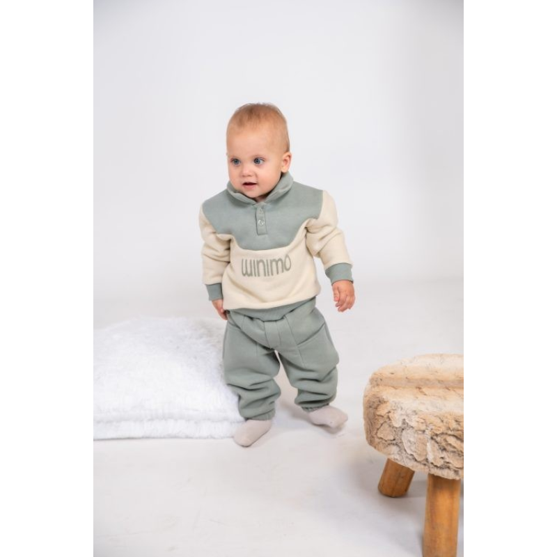 Minimo Σετ Φούτερ 2 Tεμαχίων Μπούζα Fleece Με Πόλο Και Παντελόνι Φούτερ Minimo Σετ Φούτερ 2 Tεμαχίων Μπούζα Fleece Με Πόλο Και Παντελόνι Φούτερ