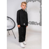 Minimo Σετ 2 Τεμαχίων Ζακέτα Μαο Μάυρη & Παντελόνι Μαύρο