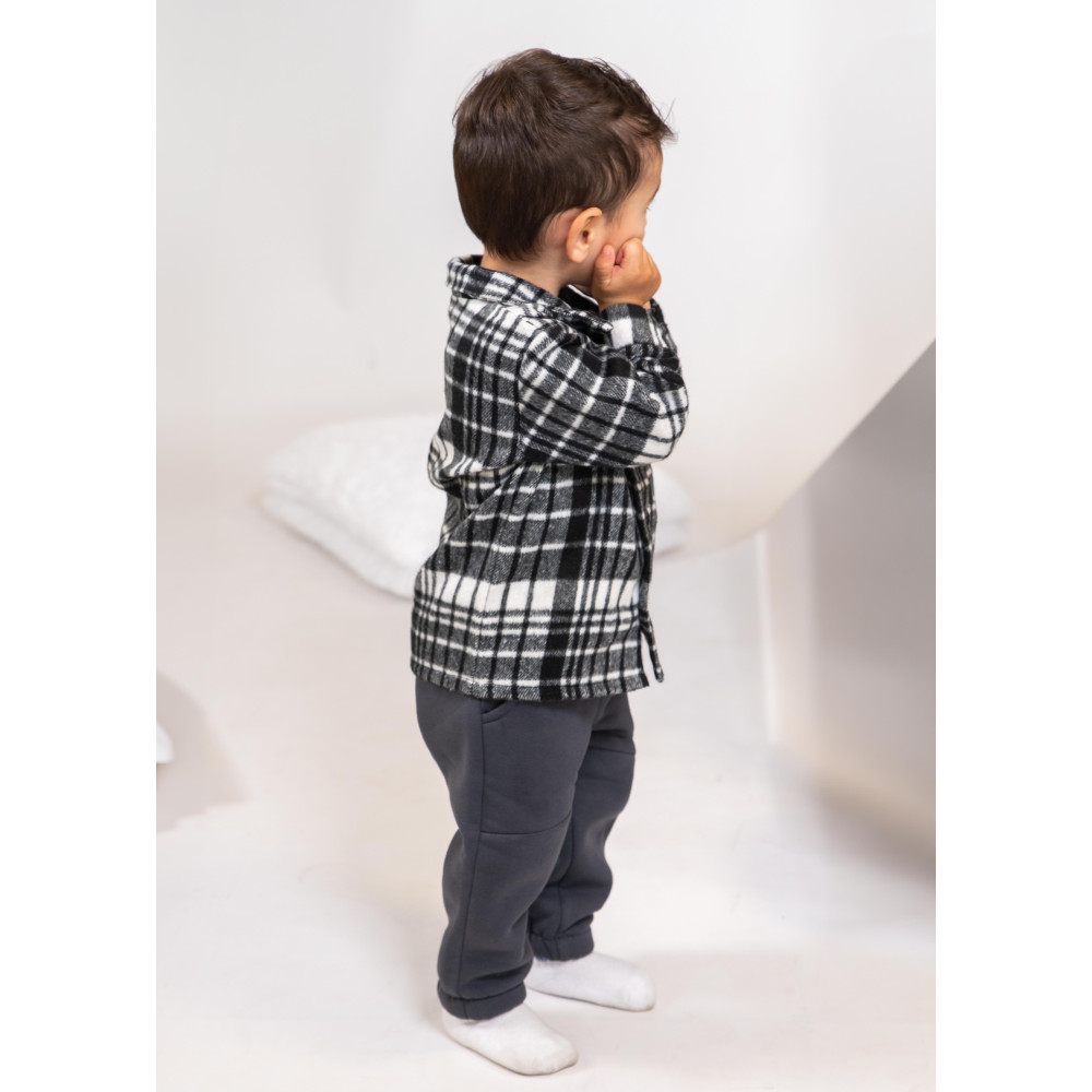 Minimo Βρεφικό Σετ 2 Τεμαχίων Καρό Πουκάμισο &  Παντελόνι