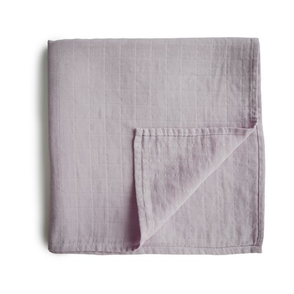 Mushie Πάνα Αγκαλιάς Μουσελίνας Soft Mauve 120 x 120 cm Mushie Πάνα Αγκαλιάς Μουσελίνας Soft Mauve 120 x 120 cm