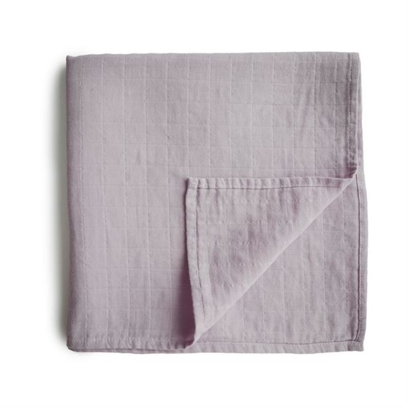 Mushie Πάνα Αγκαλιάς Μουσελίνας Soft Mauve 120 x 120 cm Mushie Πάνα Αγκαλιάς Μουσελίνας Soft Mauve 120 x 120 cm