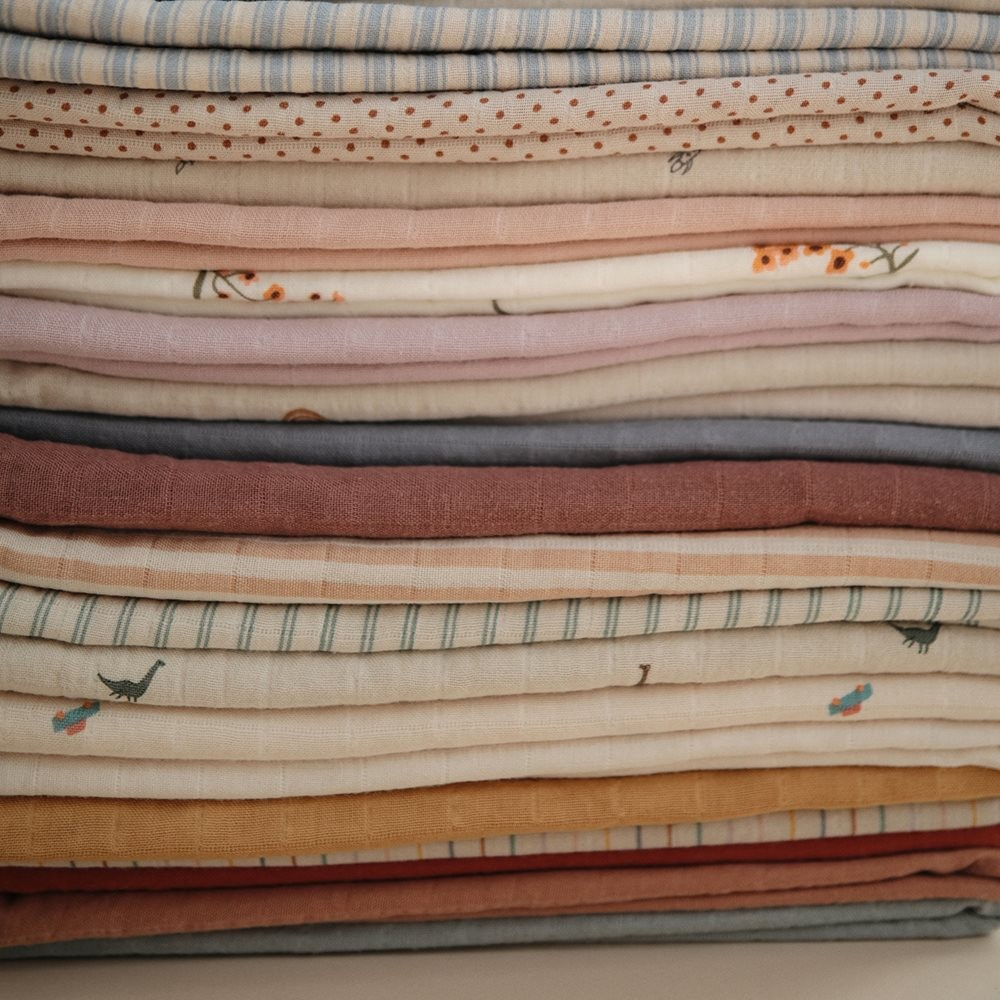 Mushie Πάνα Αγκαλιάς Μουσελίνας Soft Mauve 120 x 120 cm Mushie Πάνα Αγκαλιάς Μουσελίνας Soft Mauve 120 x 120 cm