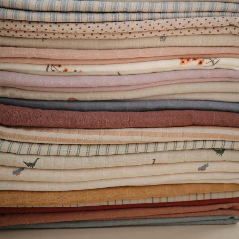 Mushie Πάνα Αγκαλιάς Μουσελίνας Soft Mauve 120 x 120 cm Mushie Πάνα Αγκαλιάς Μουσελίνας Soft Mauve 120 x 120 cm