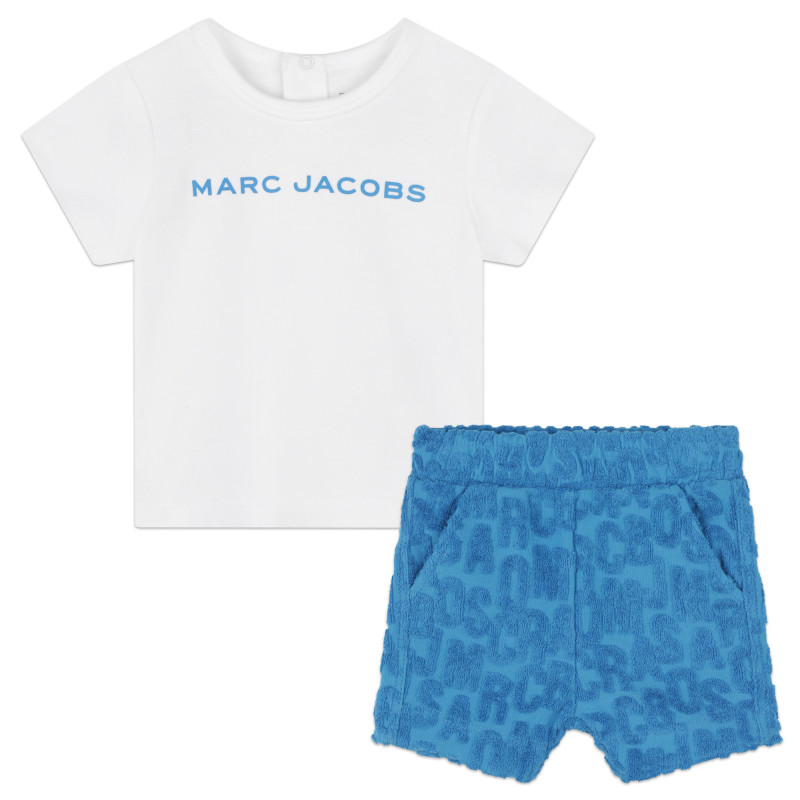Marc Jacobs Βρεφικό Σετ Μπλούζα Και Σορτσάκι Blue