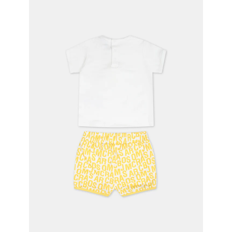 Marc Jacobs Βρεφικό Σετ Μπλούζα Και Σορτσάκι Yellow Marc Jacobs Βρεφικό Σετ Μπλούζα Και Σορτσάκι Yellow