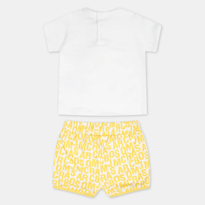 Marc Jacobs Βρεφικό Σετ Μπλούζα Και Σορτσάκι Yellow Marc Jacobs Βρεφικό Σετ Μπλούζα Και Σορτσάκι Yellow