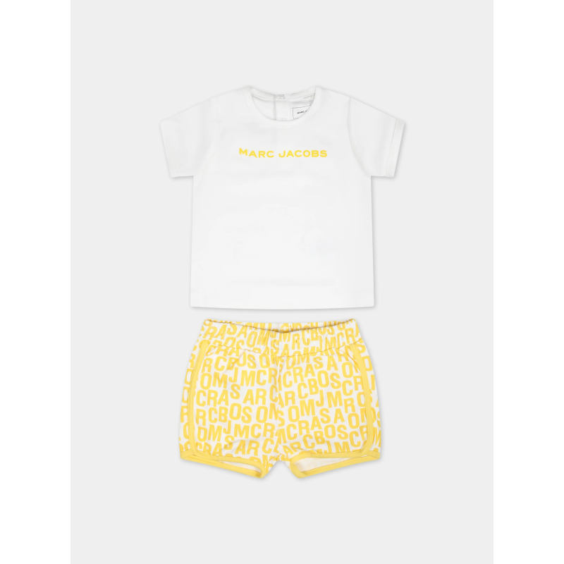 Marc Jacobs Βρεφικό Σετ Μπλούζα Και Σορτσάκι Yellow Marc Jacobs Βρεφικό Σετ Μπλούζα Και Σορτσάκι Yellow