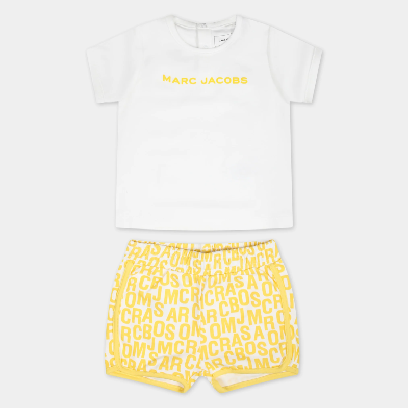 Marc Jacobs Βρεφικό Σετ Μπλούζα Και Σορτσάκι Yellow Marc Jacobs Βρεφικό Σετ Μπλούζα Και Σορτσάκι Yellow
