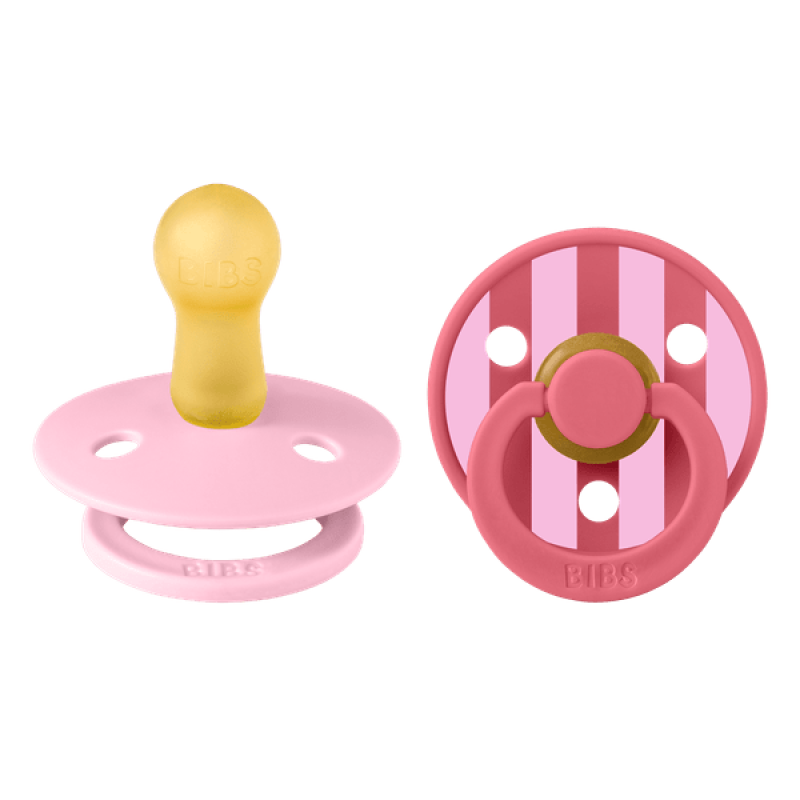 Bibs – Studio Collection Σετ Πιπίλες 2τμχ – Block Baby Pink/Coral – Στρογγυλή No2 Bibs – Studio Collection Σετ Πιπίλες 2τμχ – Block Baby Pink/Coral – Στρογγυλή No2