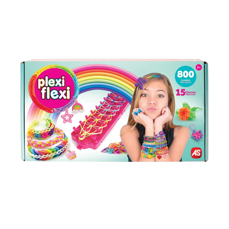 Plexi Flexi Αργαλειός Με 800 Λαστιχάκια & 15 Αξεσουάρ Για Ηλικίες 5+ Χρονών  Plexi Flexi Αργαλειός Με 800 Λαστιχάκια & 15 Αξεσουάρ Για Ηλικίες 5+ Χρονών