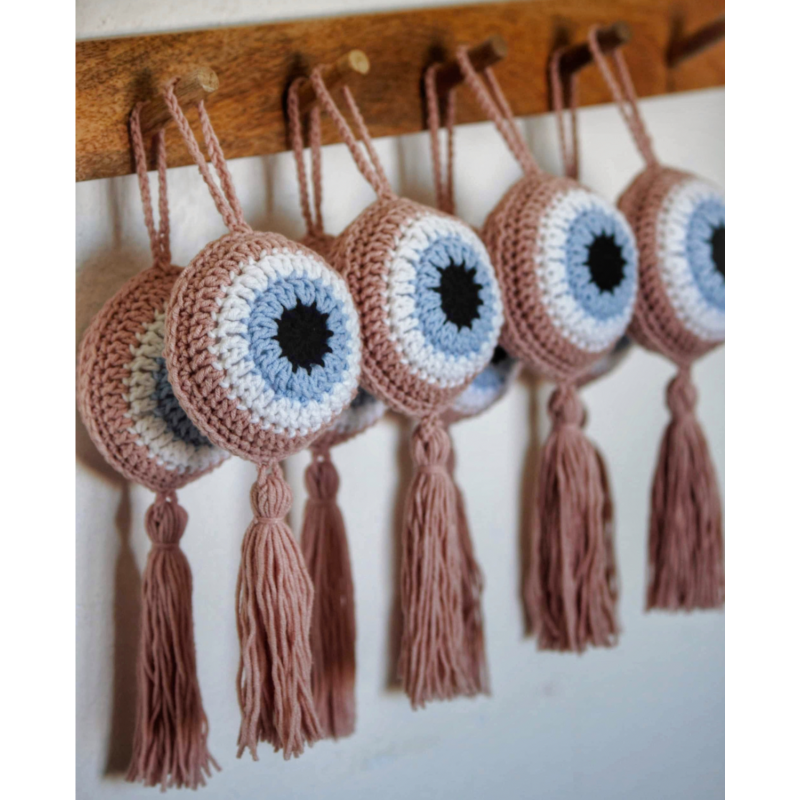 Πλεκτό Ματάκι Για Το Καρότσι - Powder Pink 