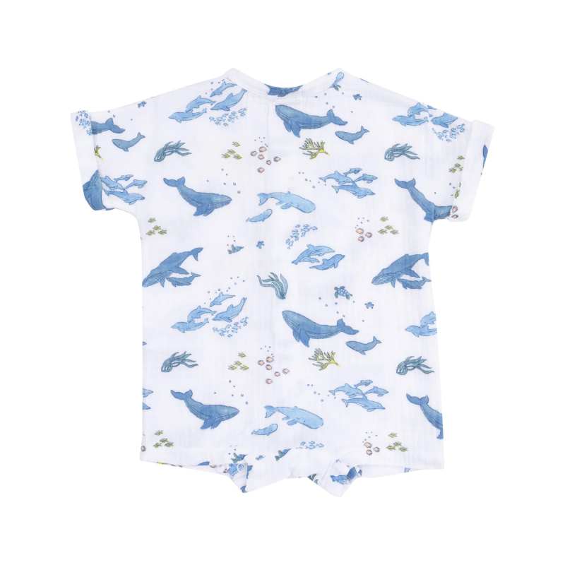 Φορμάκι Βαμβακερό Watercolor Blue Whales  Φορμάκι Βαμβακερό Watercolor Blue Whales