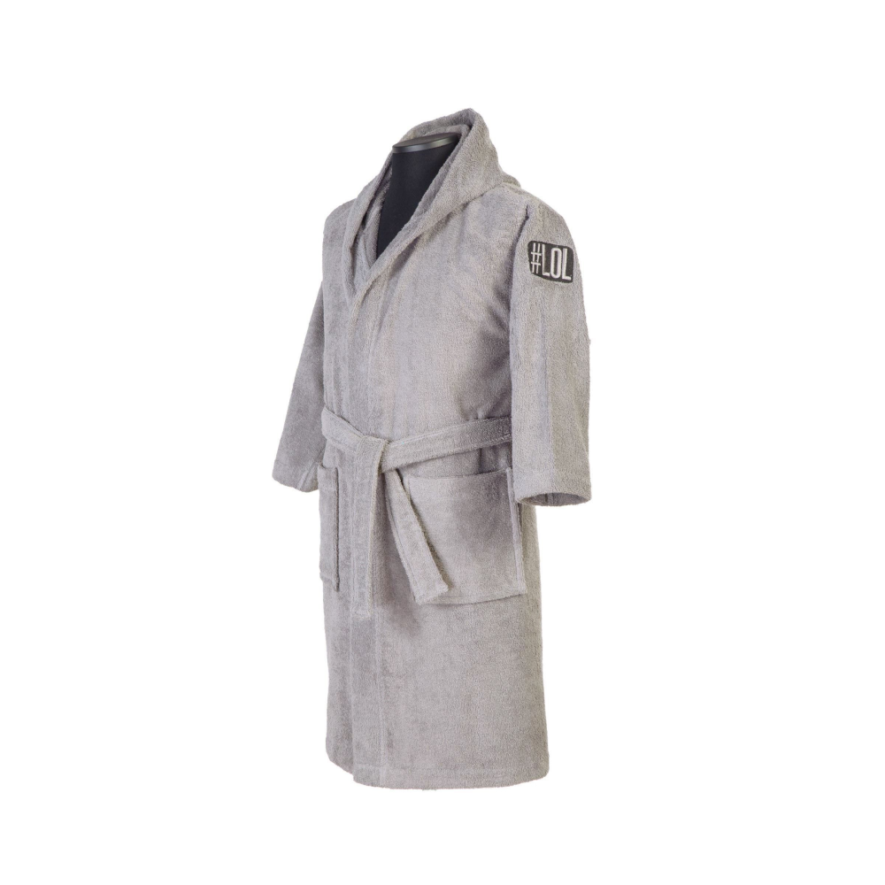 Nef-Nef Παιδικό Μπουρνούζι Junior Kids-21 Light Grey Mε Κουκούλα Nef-Nef Παιδικό Μπουρνούζι Junior Kids-21 Light Grey Mε Κουκούλα
