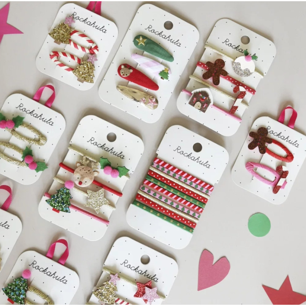 Rockahula Kids Σετ Λαστιχάκια Μαλλιών «Χριστουγεννιάτικη Μαγεία» 