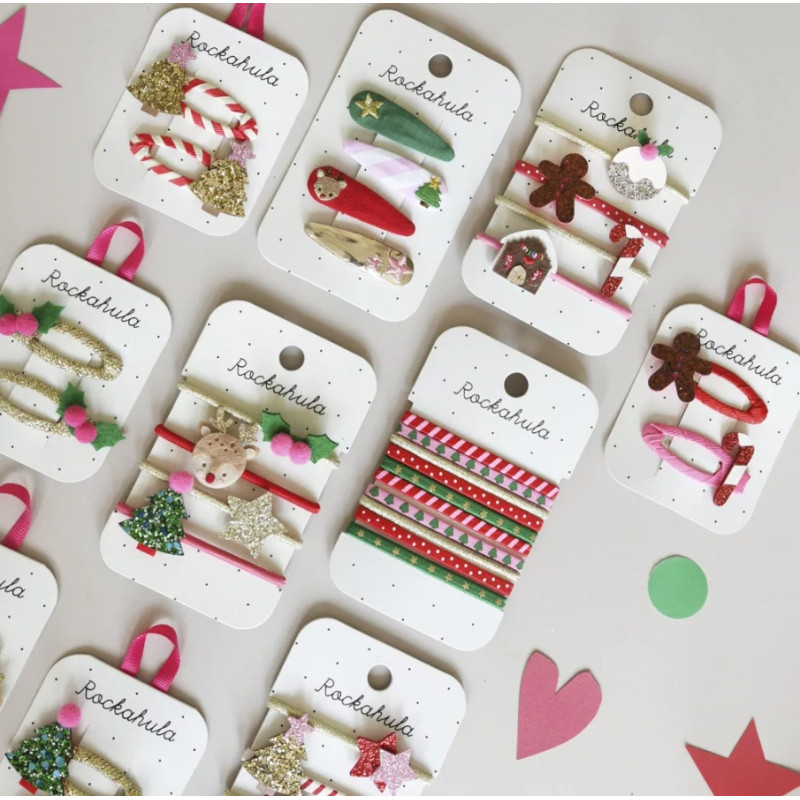 Rockahula Kids Σετ Λαστιχάκια Μαλλιών «Χριστουγεννιάτικη Μαγεία» 