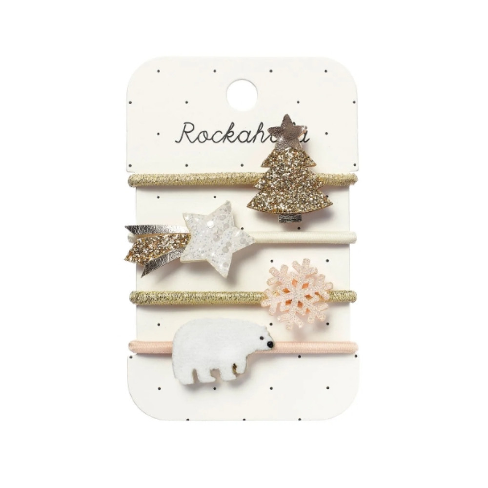 Rockahula Kids Σετ Λαστιχάκια Μαλλιών «Χριστουγεννιάτικη Μαγεία» 