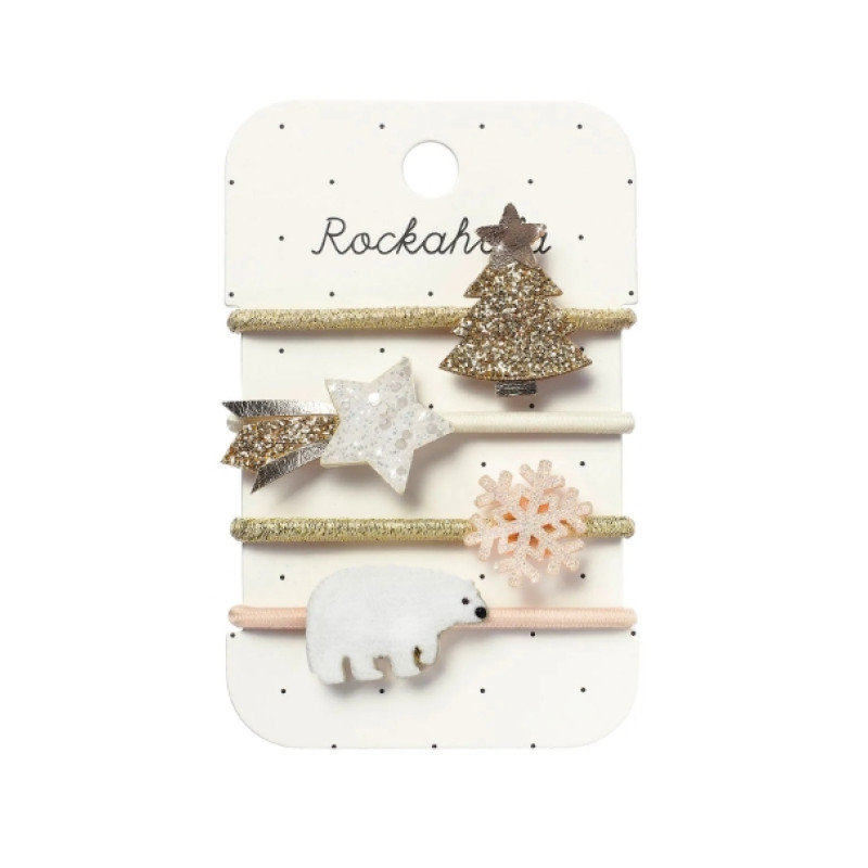 Rockahula Kids Σετ Λαστιχάκια Μαλλιών «Χριστουγεννιάτικη Μαγεία» 