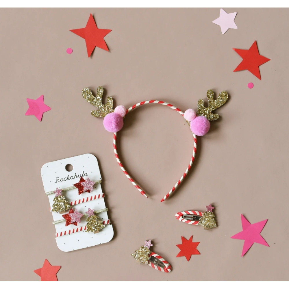 Rockahula Kids Σετ Λαστιχάκια Μαλλιών «Χριστουγεννιάτικη Μαγεία» 