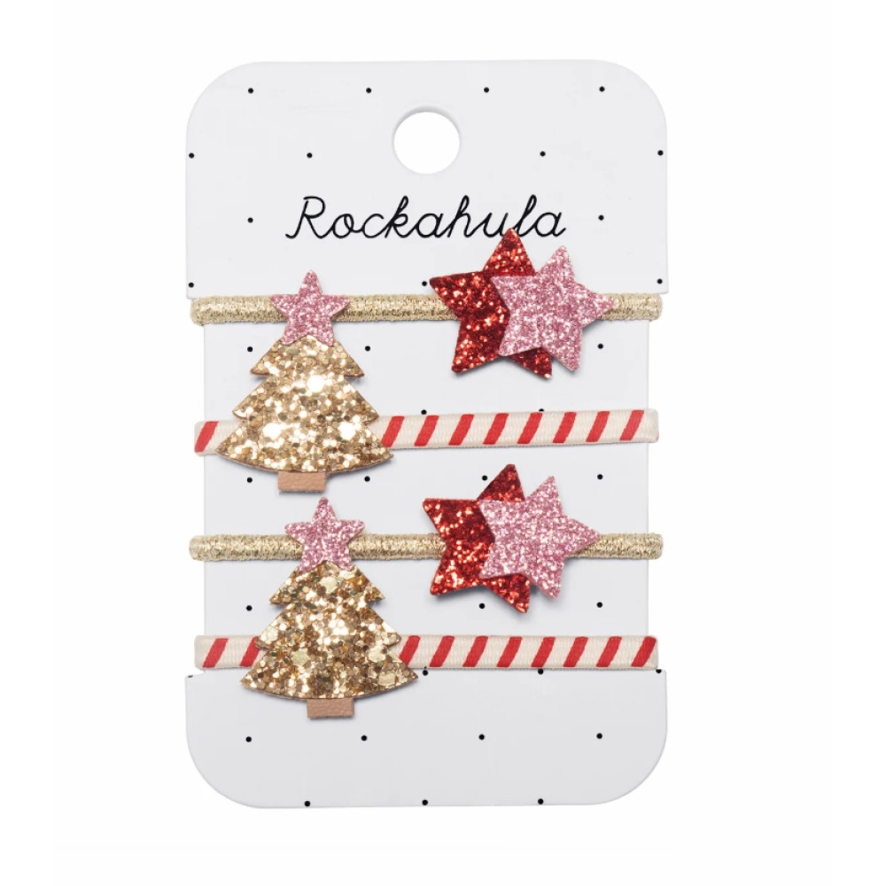 Rockahula Kids Σετ Λαστιχάκια Μαλλιών «Χριστουγεννιάτικη Μαγεία» 