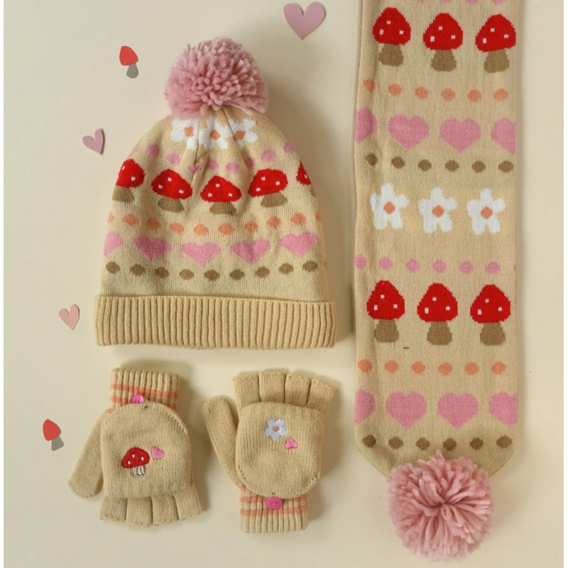 Rockahula Kids Γάντια Πλεκτά  Με Μανιτάρια  3–6 ετών Rockahula Kids Γάντια Πλεκτά  Με Μανιτάρια  3–6 ετών