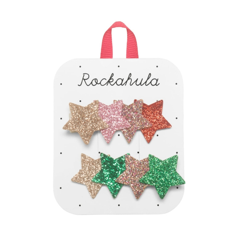 Rockahula Kids Τσιμπιδάκια Σετ 2 Τεμαχίων «Jolly Glitter Star»