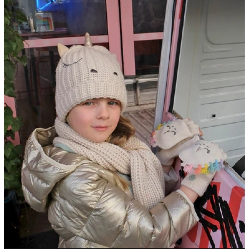 Rockahula Kids Κασκόλ Πλεκτό Rainbow Unicorn 3-10 ετών Rockahula Kids Κασκόλ Πλεκτό Rainbow Unicorn 3-10 ετών