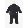 Παιδικό Κοτλέ Σετ Πουκάμισο Με Παντελόνι – Γκρι Ανθρακί