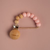 Sunnie Xειροποίητο κλιπ πιπίλας baby  pink Sunnie Xειροποίητο κλιπ πιπίλας baby  pink