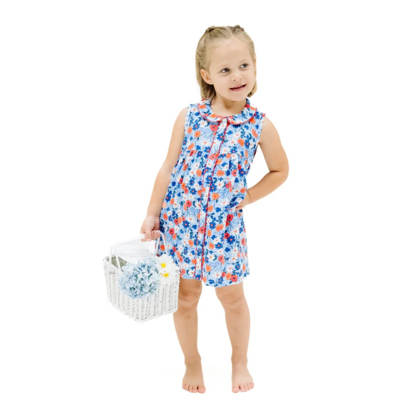 Φόρεμα Poppy Days The Jill-Peter Pan Collar With Ric Rac Trim And Diaper Cover Φόρεμα Poppy Days The Jill-Peter Pan Collar With Ric Rac Trim And Diaper Cover
