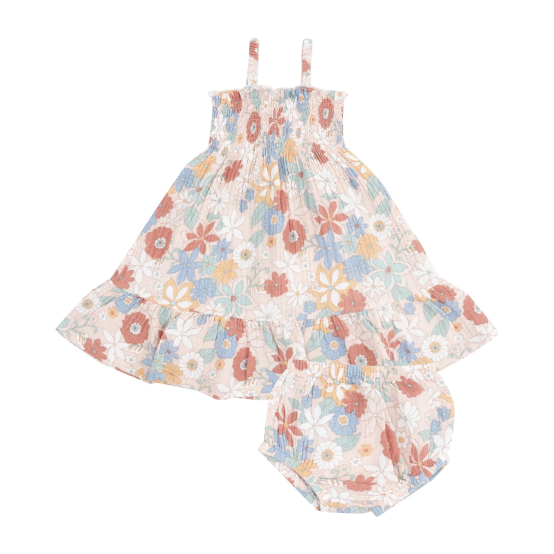 Φόρεμα Από Μουσελίνα-Tropical Retro Floral  Φόρεμα Από Μουσελίνα-Tropical Retro Floral