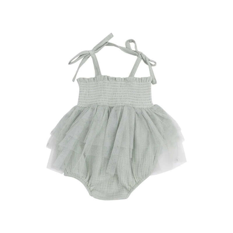 Κορμάκι Φόρεμα Από Μουσελίνα Tutu Bubble-Desert Green  Κορμάκι Φόρεμα Από Μουσελίνα Tutu Bubble-Desert Green