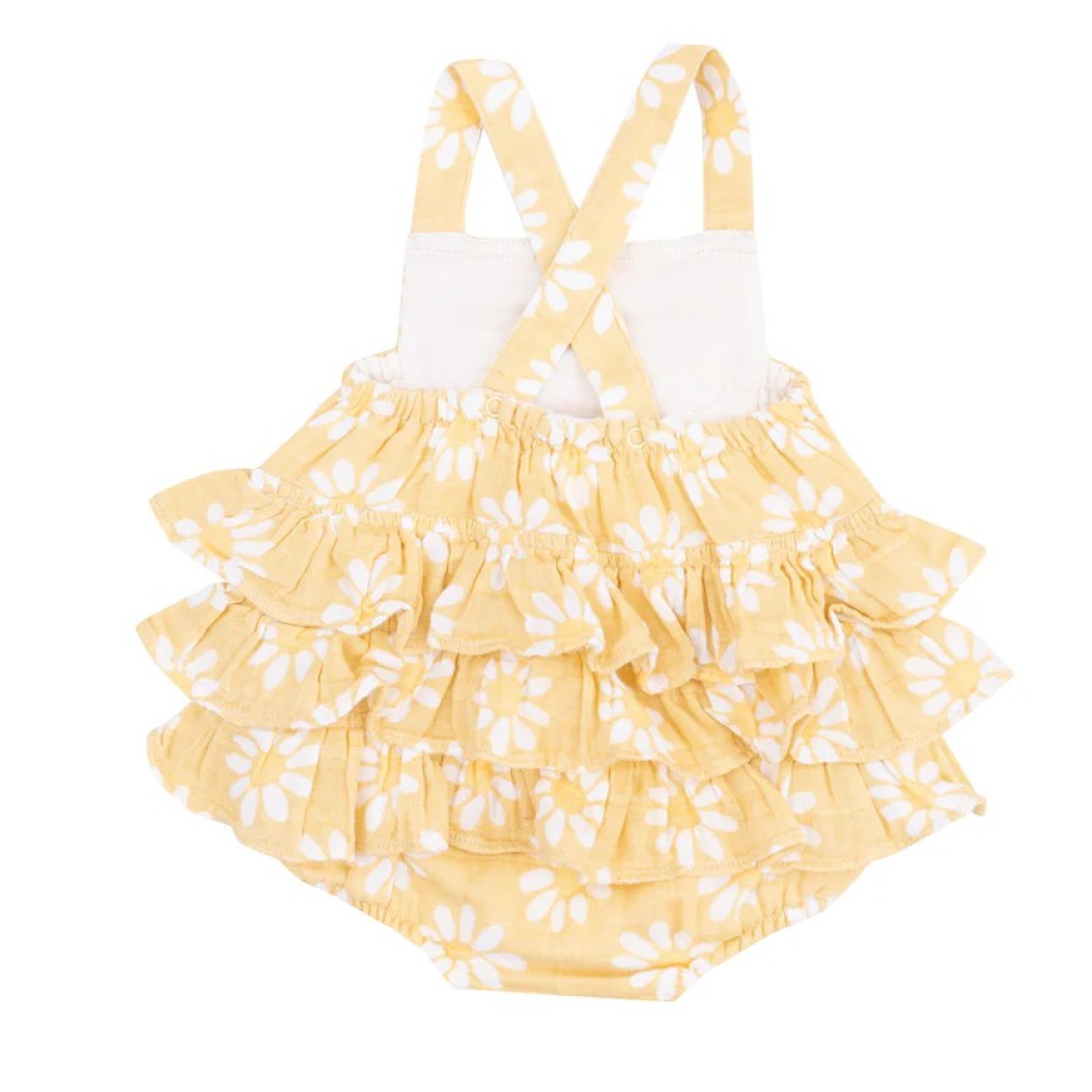 Ολόσωμο Κορμάκι Από Μουσελίνα Yellow Mod Daisy  Ολόσωμο Κορμάκι Από Μουσελίνα Yellow Mod Daisy