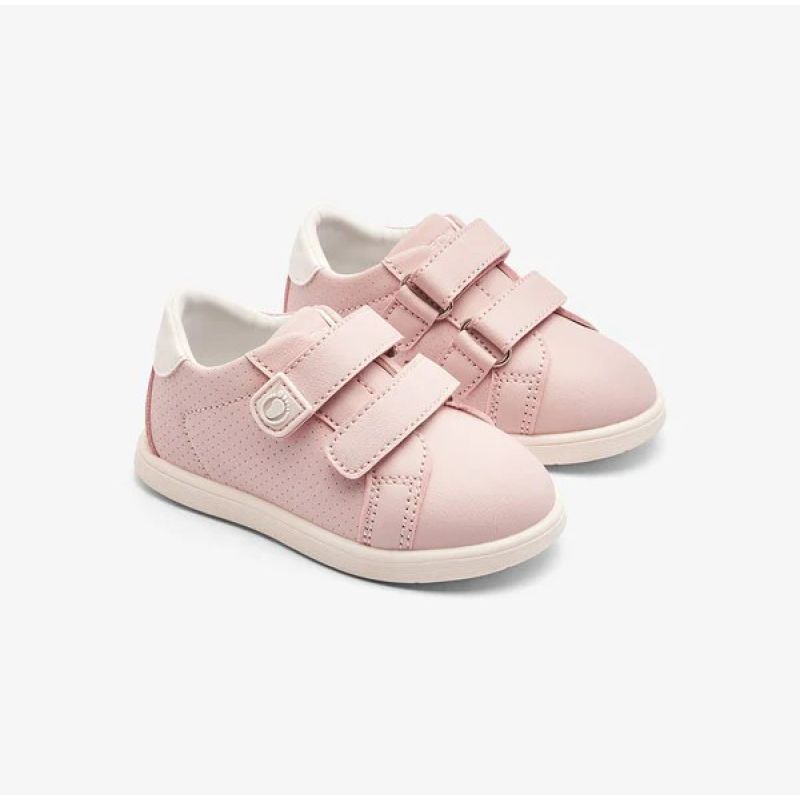 Pink Double Strap Respectful  παιδικά Sneakers