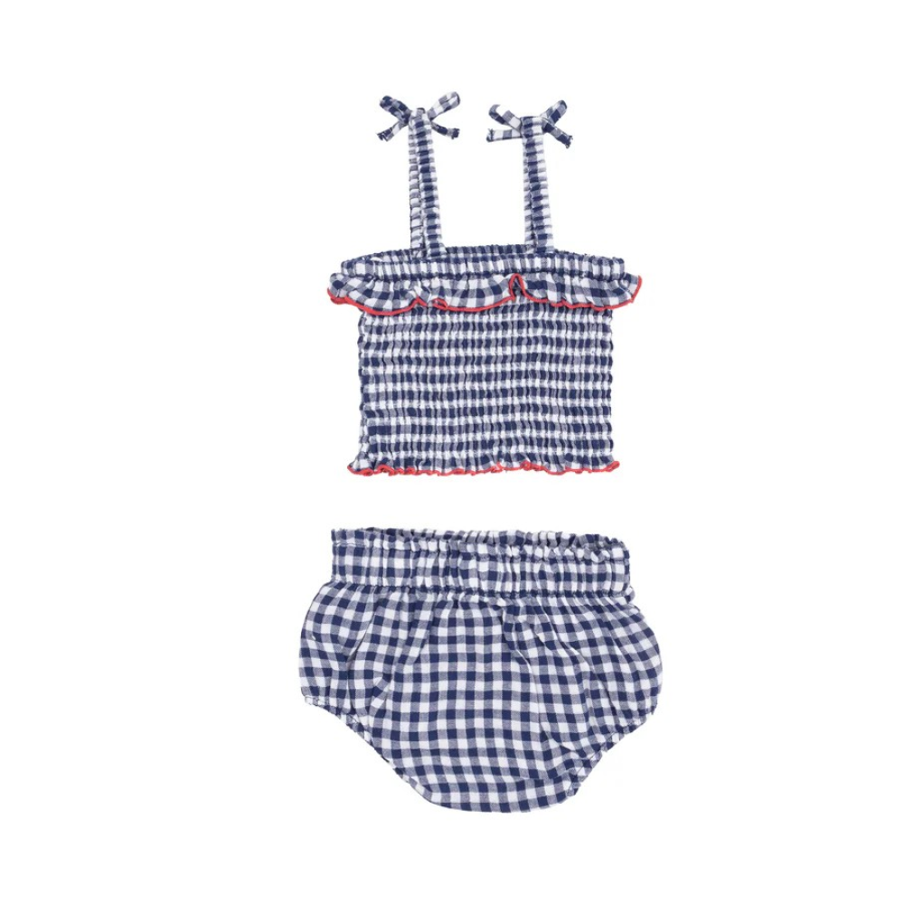 Σετ Navy Gingham Σετ Navy Gingham