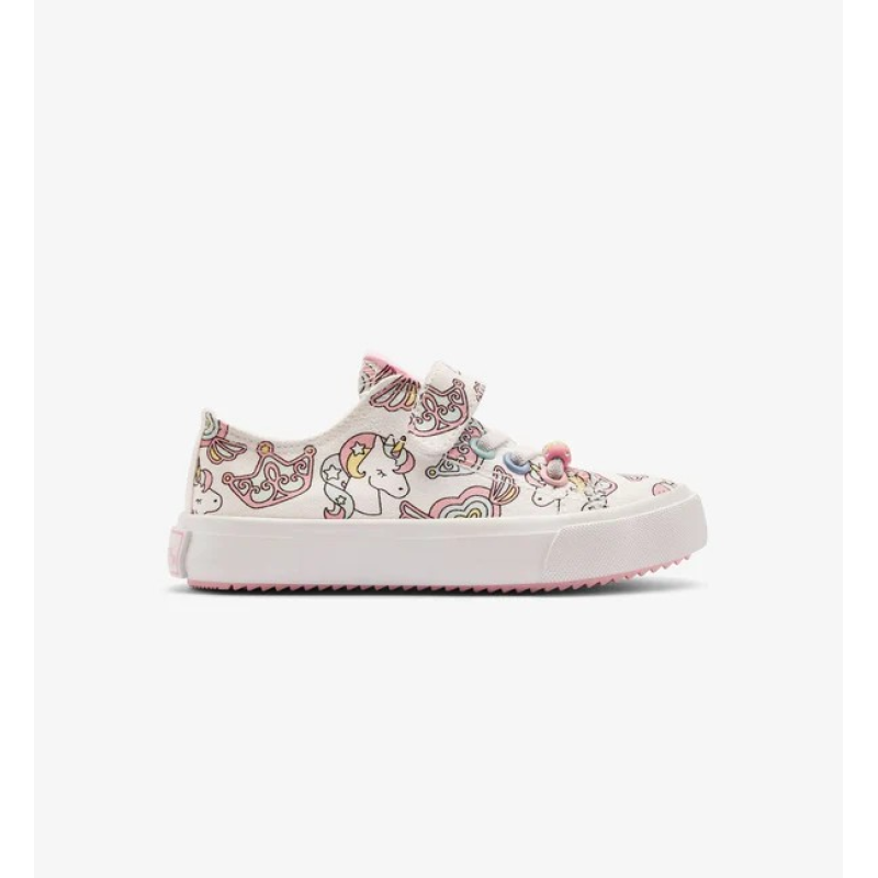 White / Multi Unicorn Fantasy παιδικά Sneakers