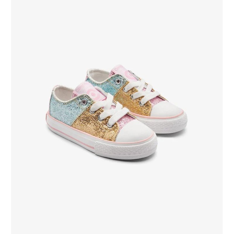 Patchwork Glitter Low παιδικά Sneakers