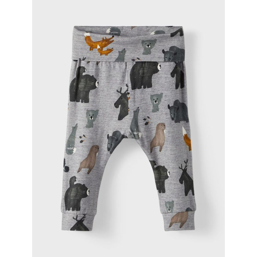 Βρεφικό Παντελόνι Animal Print Grey Melange Βρεφικό Παντελόνι Animal Print Grey Melange