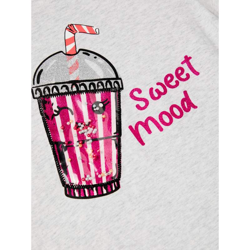 Παιδική Μπλούζα Sweet Mood Light Grey Melange Παιδική Μπλούζα Sweet Mood Light Grey Melange