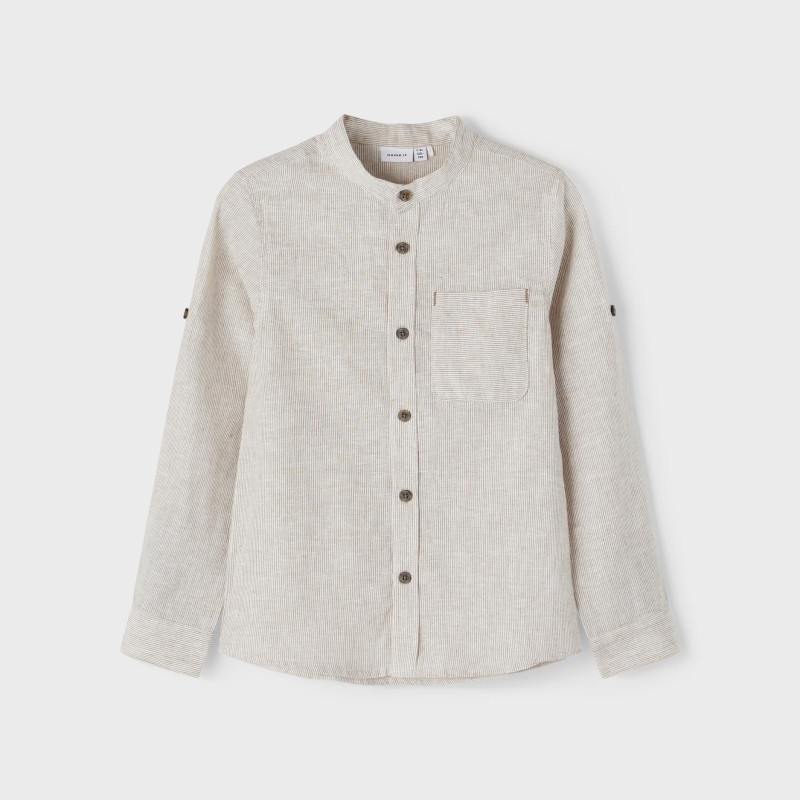Παιδικό Πουκάμισο Ριγέ Brown Lentil 8-14 χρονών