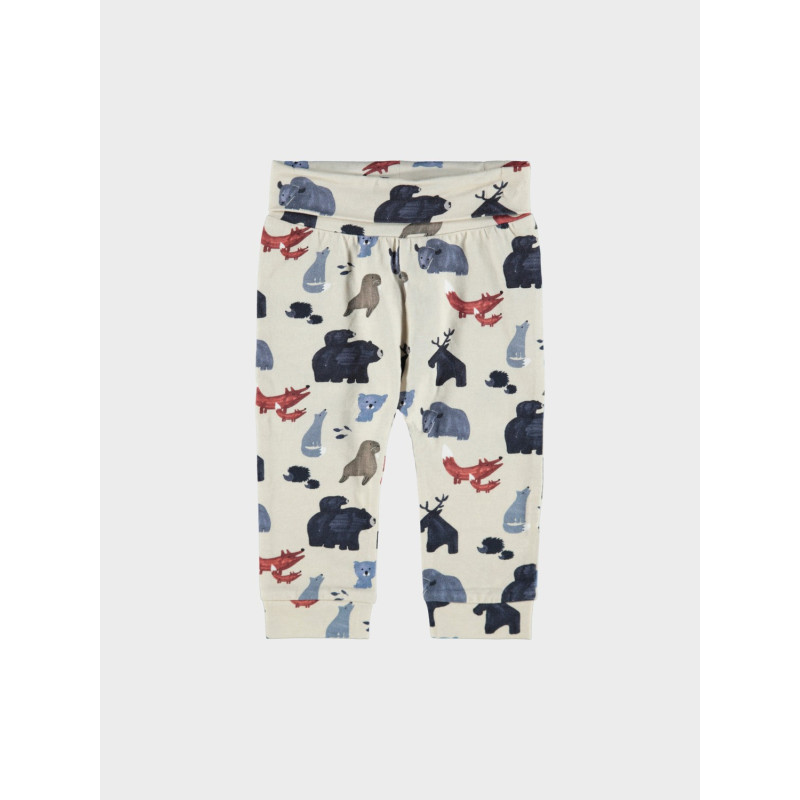 Βρεφικό Παντελόνι Animal Print Oatmeal Βρεφικό Παντελόνι Animal Print Oatmeal