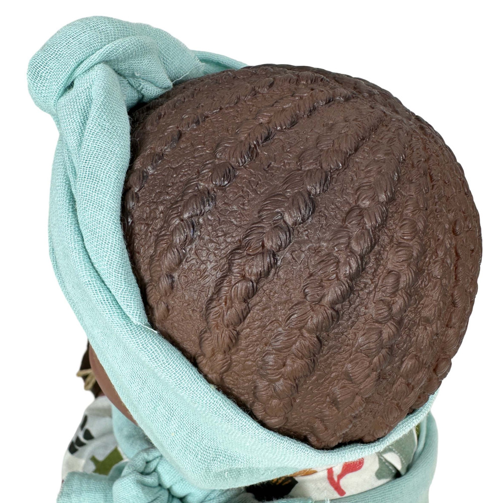 Nines D'Onil Παιδική Κούκλα Alika Με Φλοράλ Φόρεμα & Μωρό Σε Μάρσιπο  40 cm