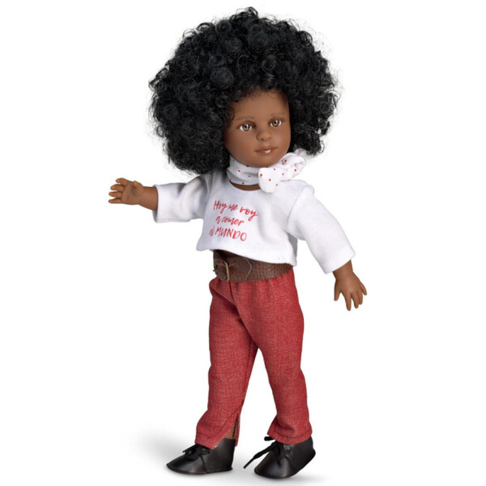 Magic Baby Παιδική Κούκλα "Nani Με Κόκκινο Παντελόνι Και Αξεσουάρ" 42 cm