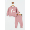Βρεφικό Βαμβακερό Σετ I'm Cool Baby Dusty Rose Βρεφικό Βαμβακερό Σετ I'm Cool Baby Dusty Rose