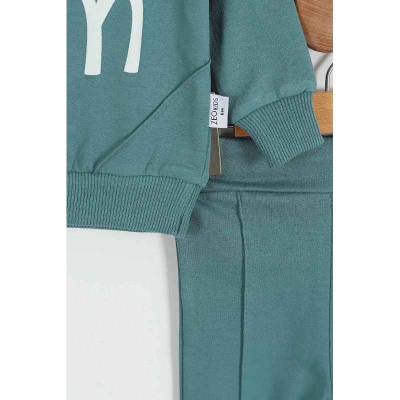 Βρεφικό Βαμβακερό Σετ I'm Cool Dusty Mint Βρεφικό Βαμβακερό Σετ I'm Cool Dusty Mint