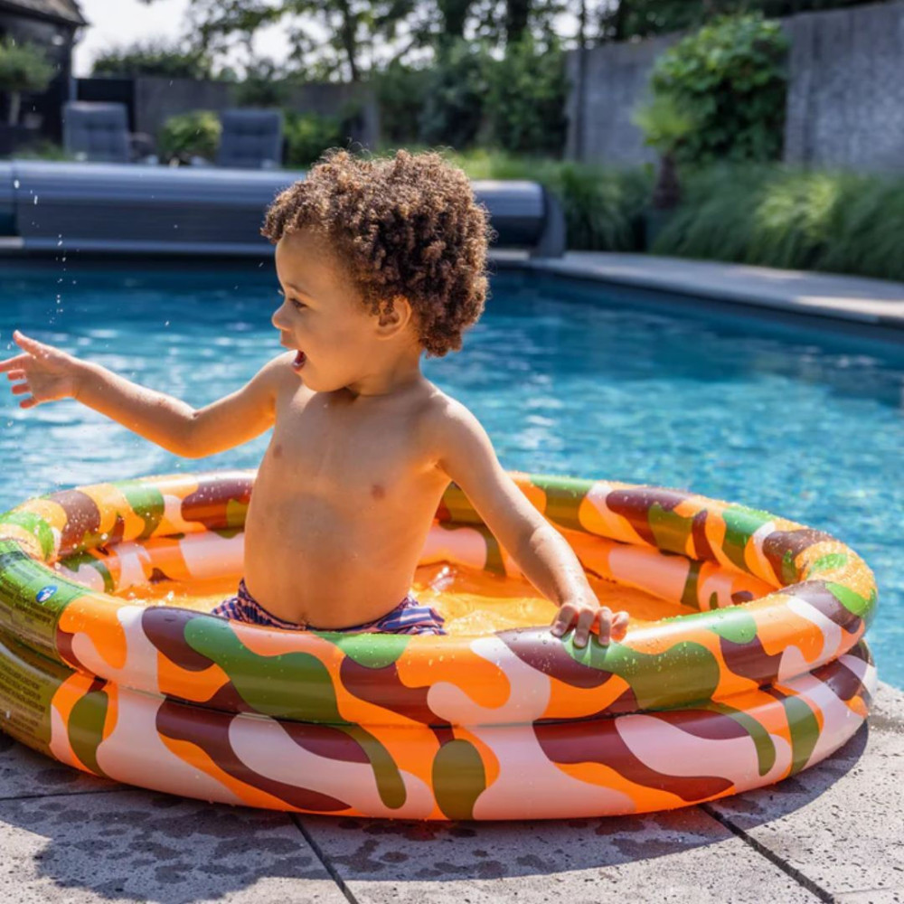 Swim Essentials Camouflage Παιδική Πισίνα PVC Φουσκωτή 100x100εκ. Swim Essentials Camouflage Παιδική Πισίνα PVC Φουσκωτή 100x100εκ.