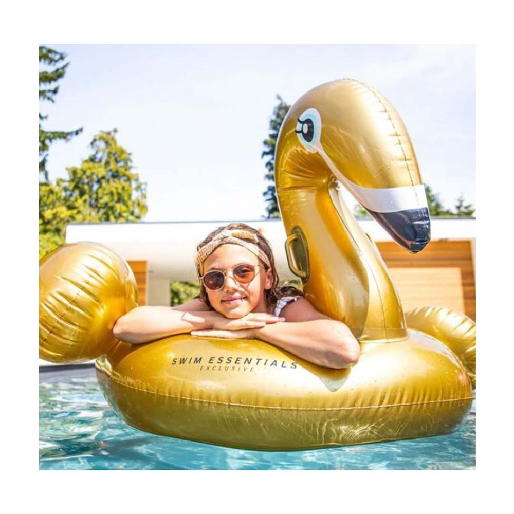 Swim Essentials Φουσκωτή Σαμπρέλα Θαλάσσης Κύκνος Χρυσή 150εκ. Swim Essentials Φουσκωτή Σαμπρέλα Θαλάσσης Κύκνος Χρυσή 150εκ.