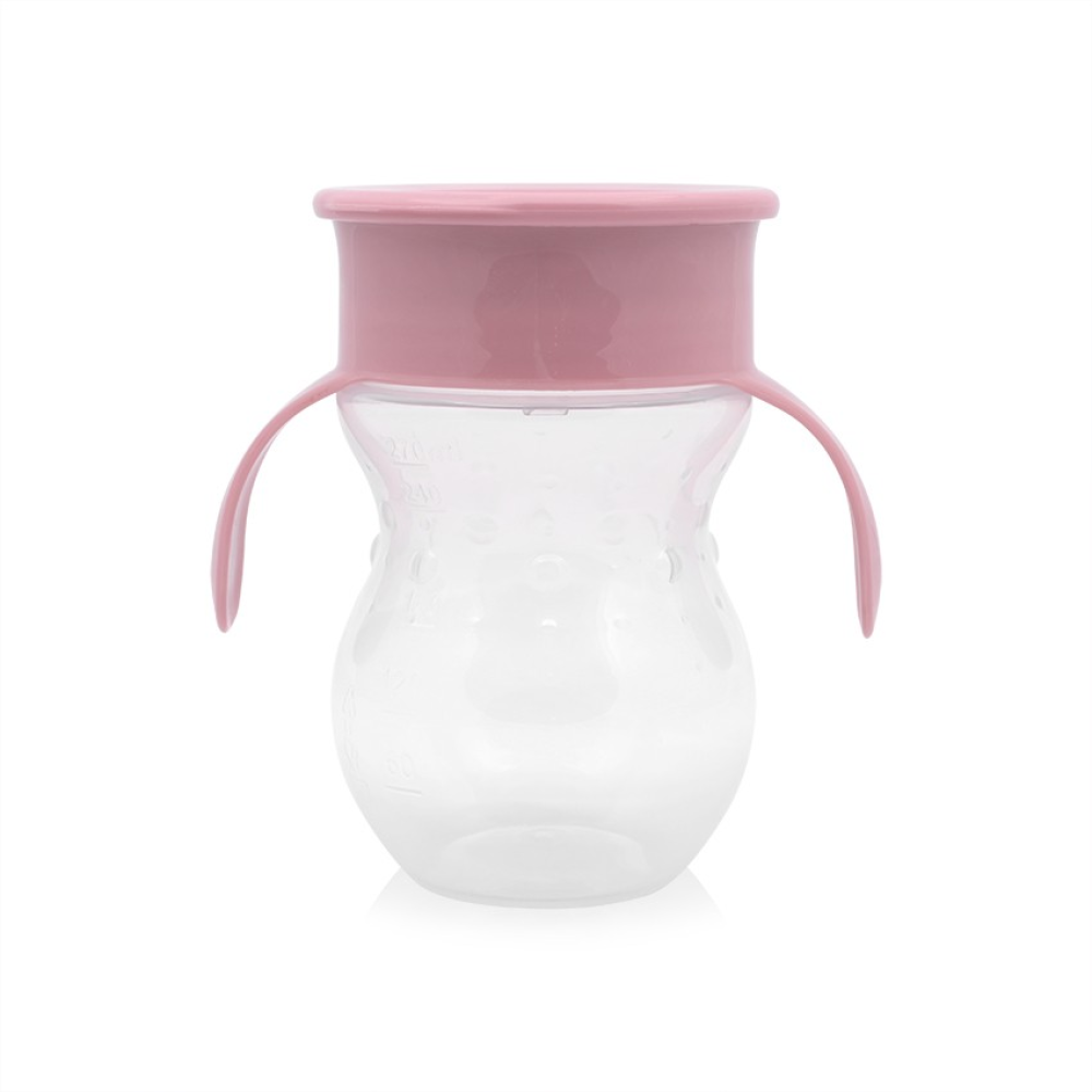 Lorelli Εκπαιδευτικό Κύπελλο με Λαβές – 360° Ροζ 360° 275 ml Lorelli Εκπαιδευτικό Κύπελλο με Λαβές – 360° Ροζ 360° 275 ml