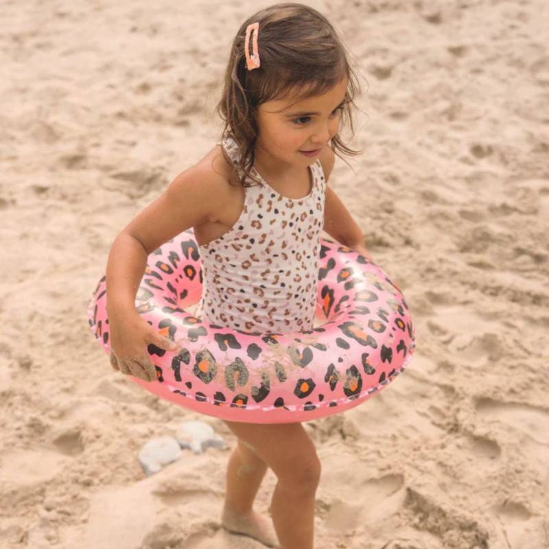 Swim Essentials Παιδικό Σωσίβιο Κουλούρα Leopard με Διάμετρο 50εκ. Ροζ Swim Essentials Παιδικό Σωσίβιο Κουλούρα Leopard με Διάμετρο 50εκ. Ροζ