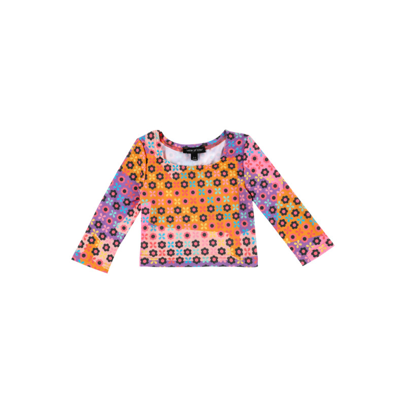 Teeter Totter Κροπ Μπλουζάκι Patchwork Teeter Totter Κροπ Μπλουζάκι Patchwork