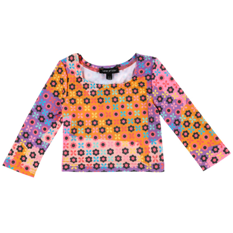 Teeter Totter Κροπ Μπλουζάκι Patchwork